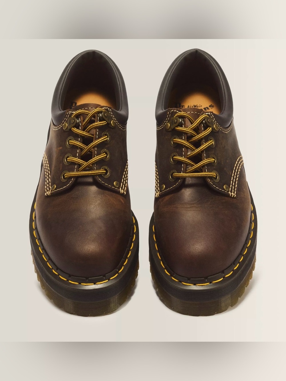 DR. MARTENS ARC CRAZY HORSE LEATHER PLATFORM CASUAL SHOES Size 5